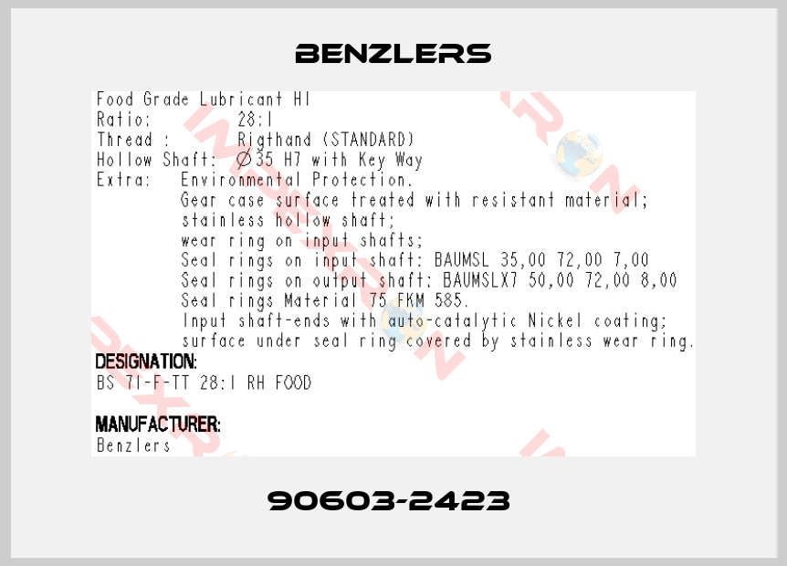 Benzlers-90603-2423 