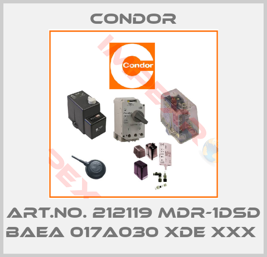 Condor-ART.NO. 212119 MDR-1DSD BAEA 017A030 XDE XXX 