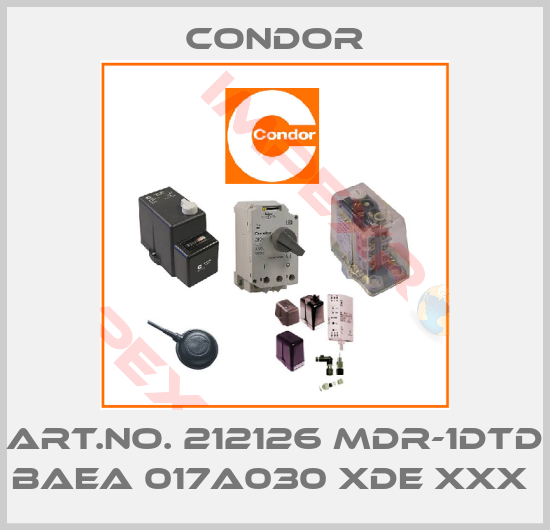 Condor-ART.NO. 212126 MDR-1DTD BAEA 017A030 XDE XXX 