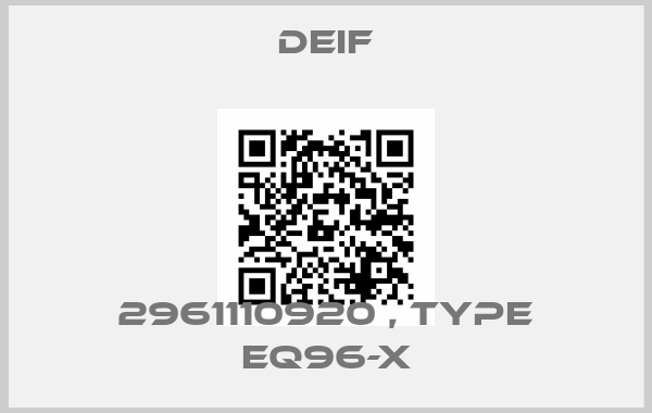 Deif-2961110920 , type EQ96-X