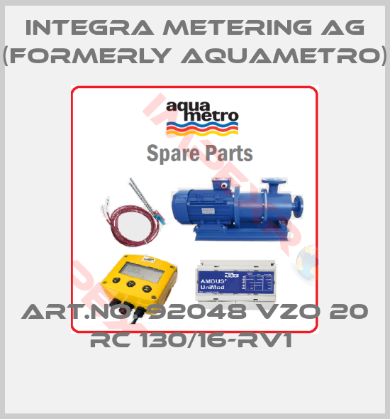 Integra Metering AG (formerly Aquametro)-ART.NO. 92048 VZO 20 RC 130/16-RV1 
