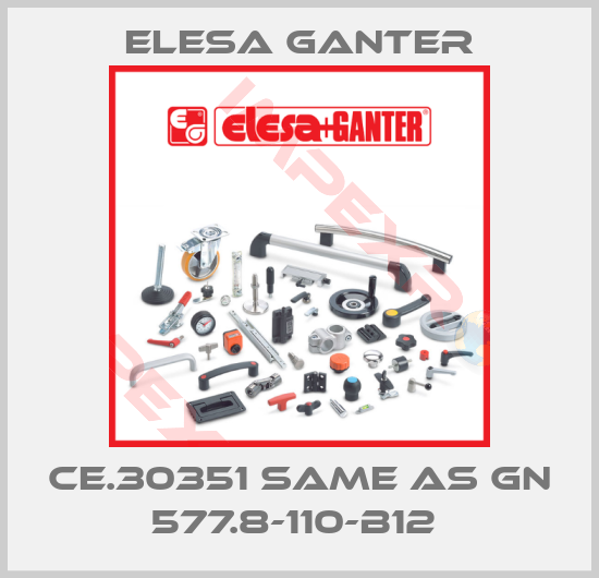 Elesa Ganter-CE.30351 same as GN 577.8-110-B12 