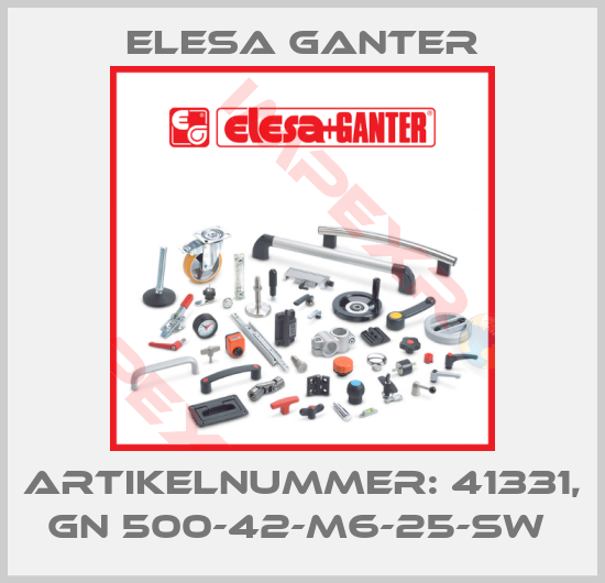 Elesa Ganter-ARTIKELNUMMER: 41331, GN 500-42-M6-25-SW 
