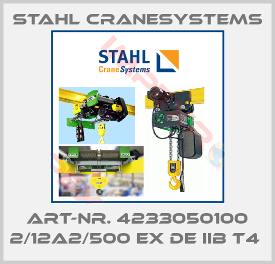 Stahl CraneSystems-Art-Nr. 4233050100 2/12A2/500 ex de IIB T4 