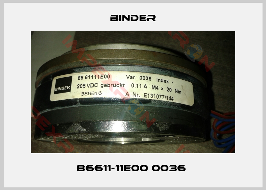 Binder-86611-11E00 0036 