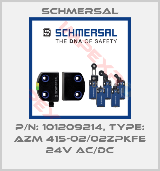 Schmersal-p/n: 101209214, Type: AZM 415-02/02ZPKFE 24V AC/DC