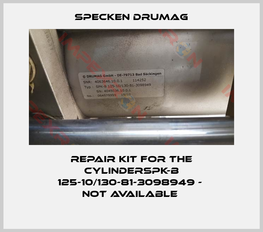 Specken Drumag-Repair kit for the cylinderSPK-B 125-10/130-81-3098949 -  not available 