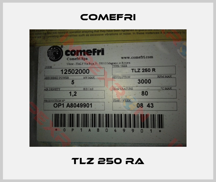Comefri-TLZ 250 RA