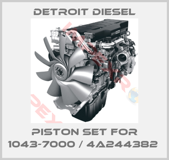 Detroit Diesel-Piston set for 1043-7000 / 4A244382 