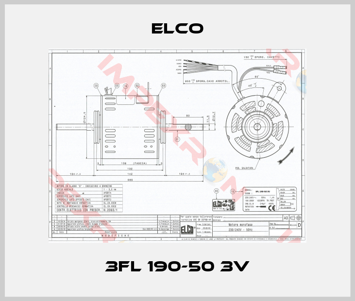 Elco-3FL 190-50 3V