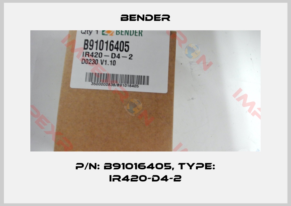 Bender-p/n: B91016405, Type: IR420-D4-2