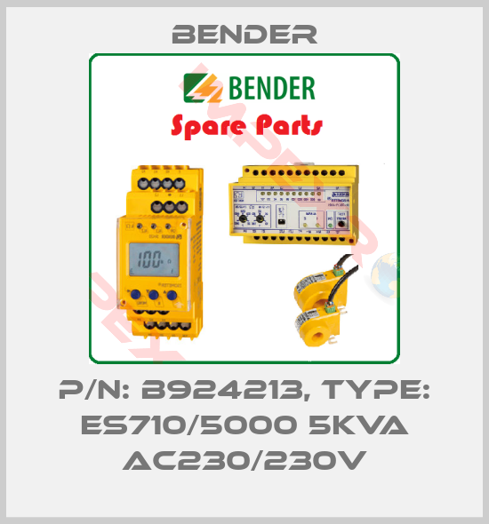 Bender-p/n: B924213, Type: ES710/5000 5kVA AC230/230V