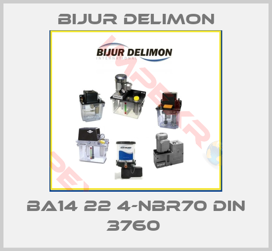 Bijur Delimon-BA14 22 4-NBR70 DIN 3760 