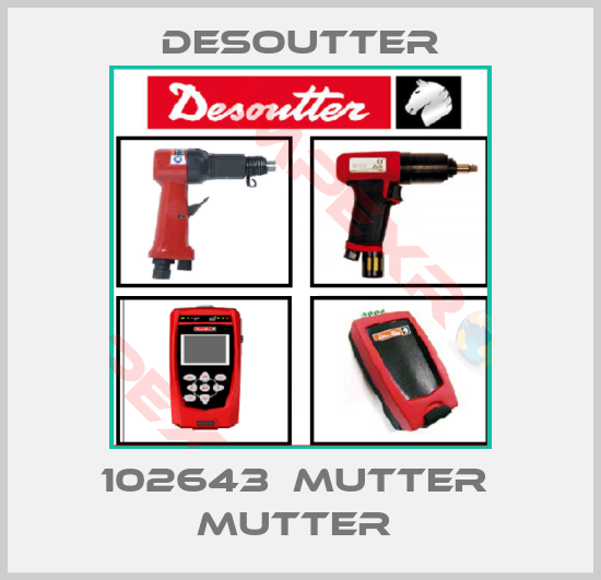 Desoutter-102643  MUTTER  MUTTER 