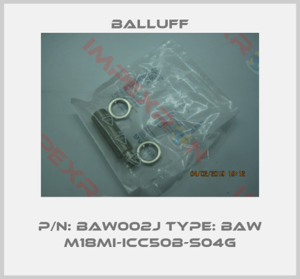 Balluff-P/N: BAW002J Type: BAW M18MI-ICC50B-S04G