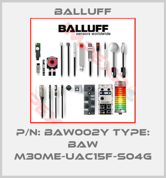 Balluff-P/N: BAW002Y Type: BAW M30ME-UAC15F-S04G