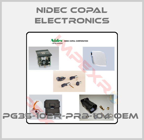 Nidec Copal Electronics-PG35-102R-PR2-104 oem 