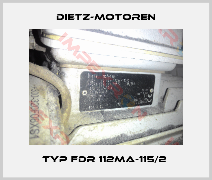 Dietz-Motoren-Typ FDR 112Ma-115/2 