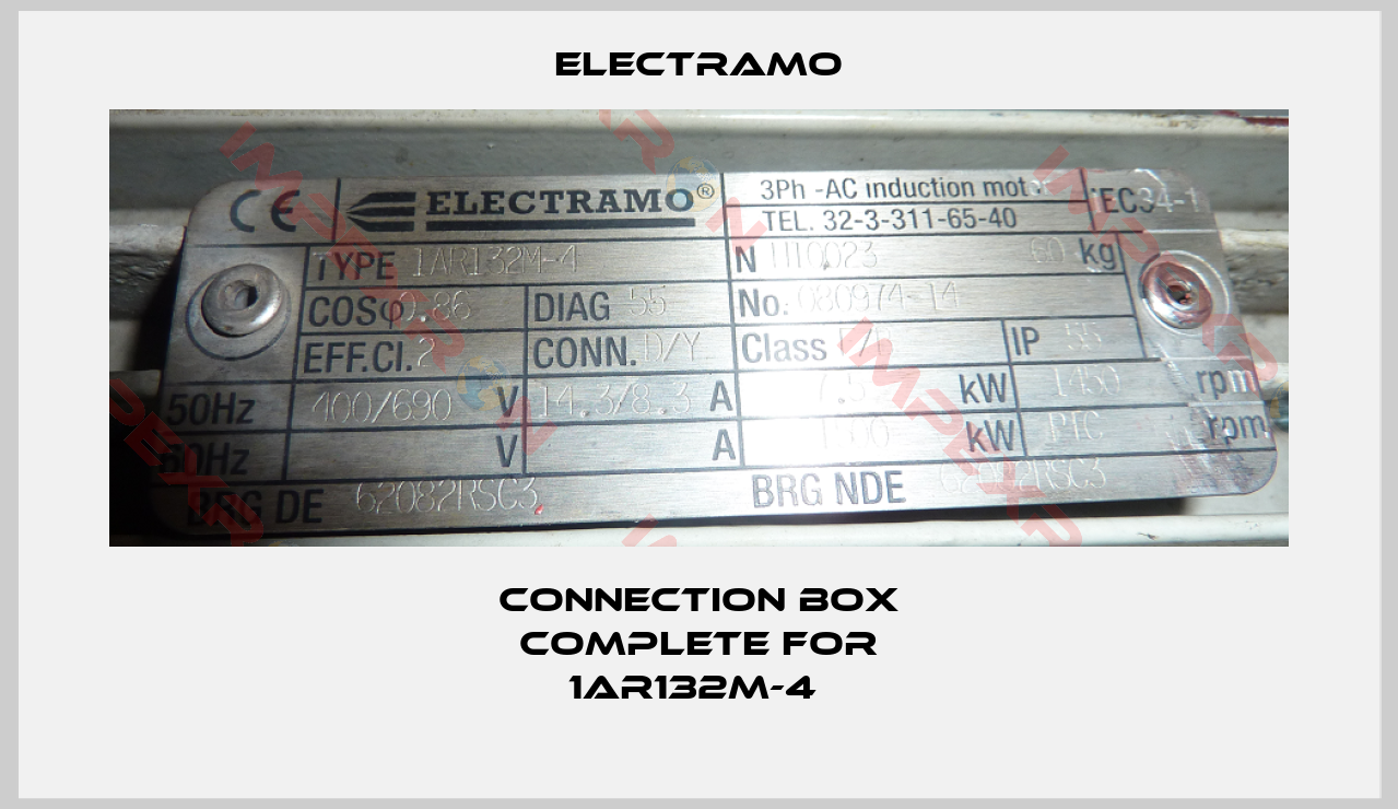Electramo-Connection box complete for 1AR132M-4 