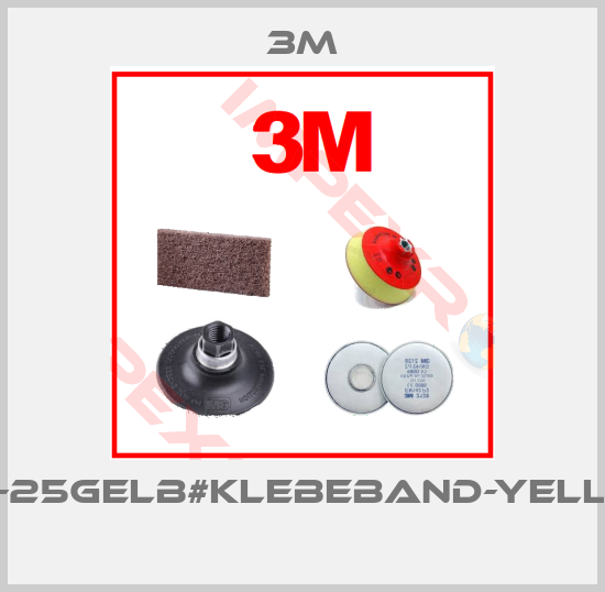 3M-471-25GELB#KLEBEBAND-Yellow 