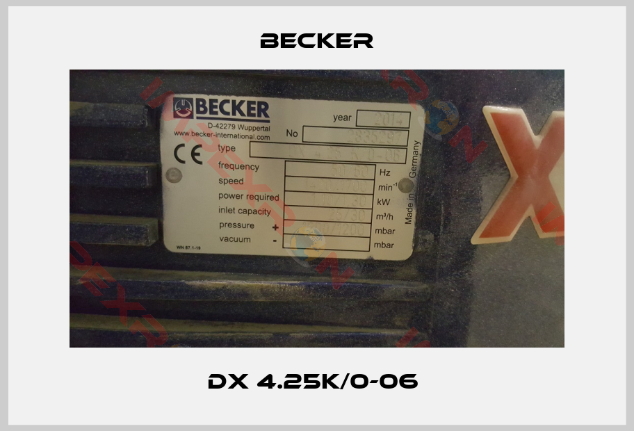 Becker-DX 4.25K/0-06 
