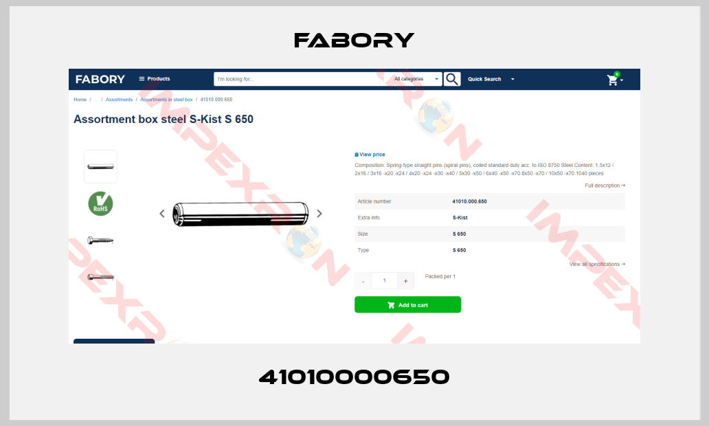 Fabory-41010000650