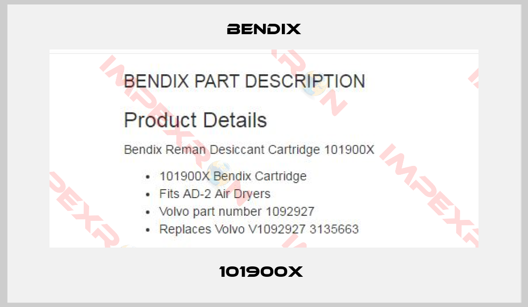 Bendix-101900X 