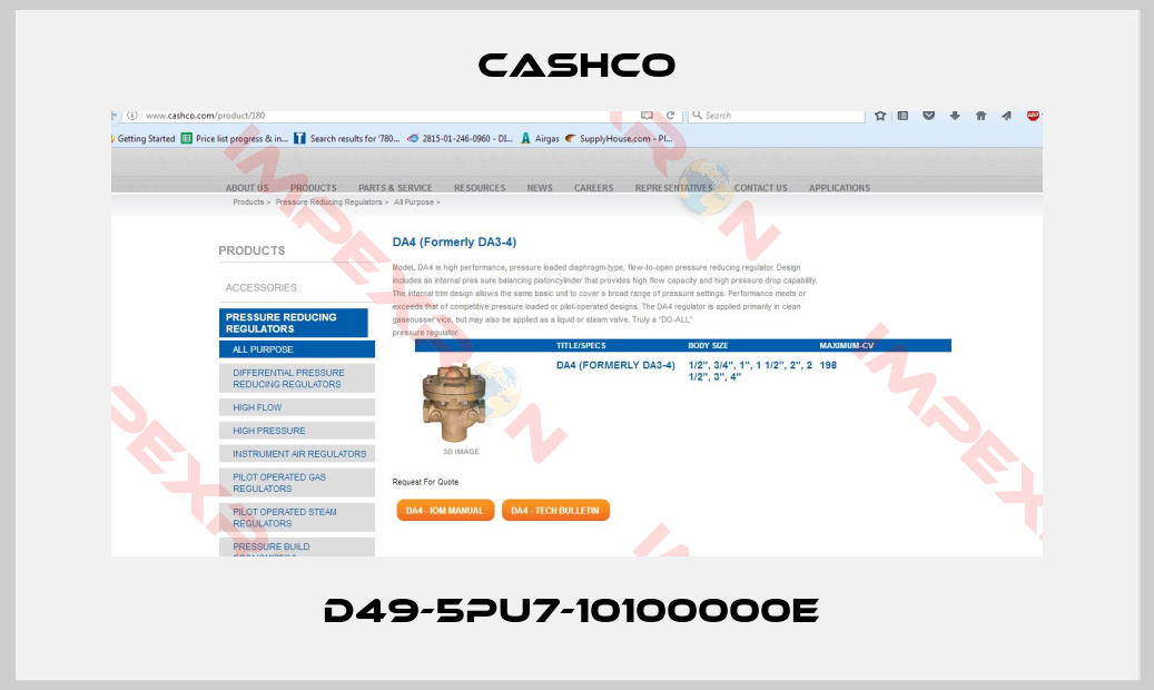 Cashco-D49-5PU7-10100000E 