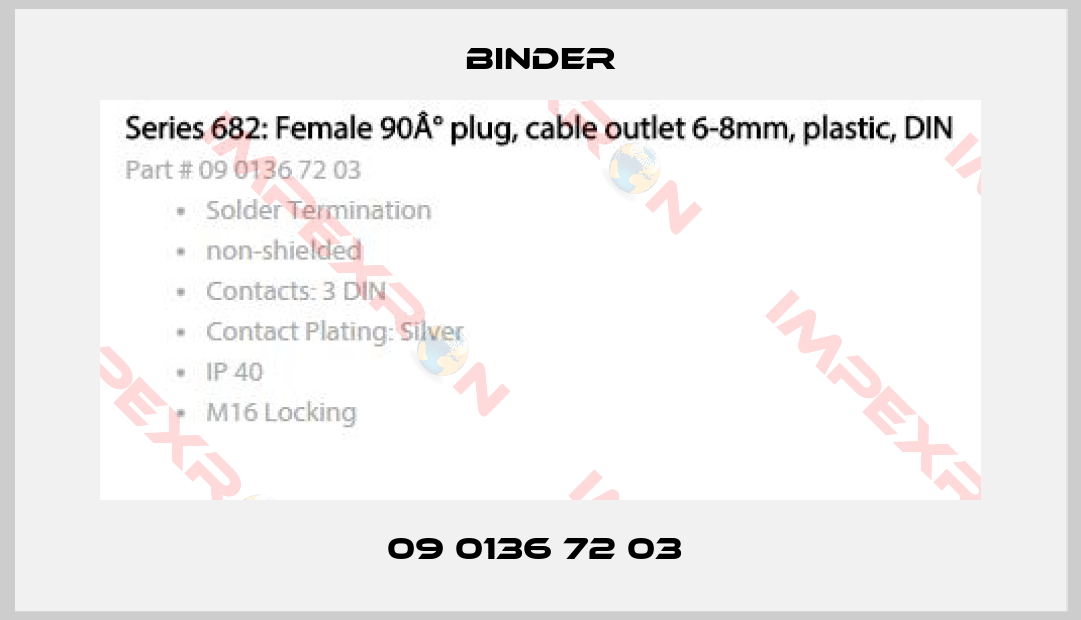 Binder-09 0136 72 03 