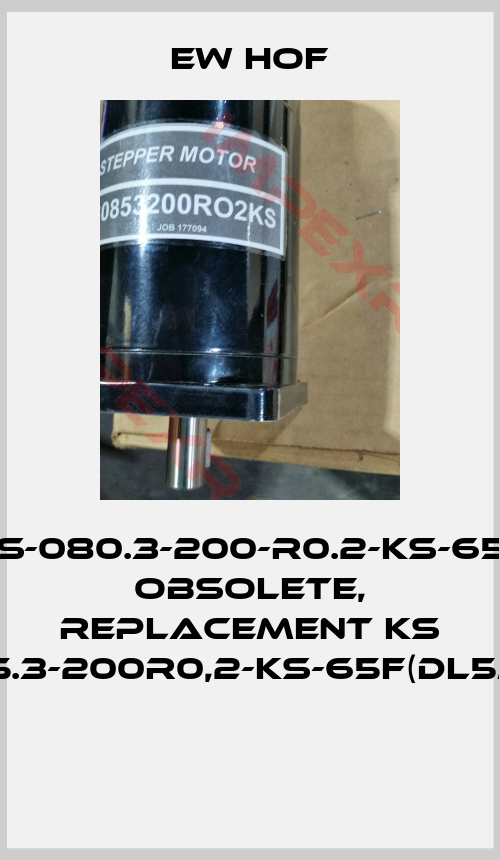 Ew Hof-KS-080.3-200-R0.2-KS-65F obsolete, replacement KS 085.3-200R0,2-KS-65F(dl5mN) 