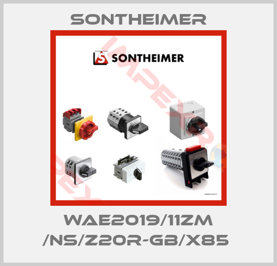 Sontheimer-WAE2019/11ZM /NS/Z20R-GB/X85 