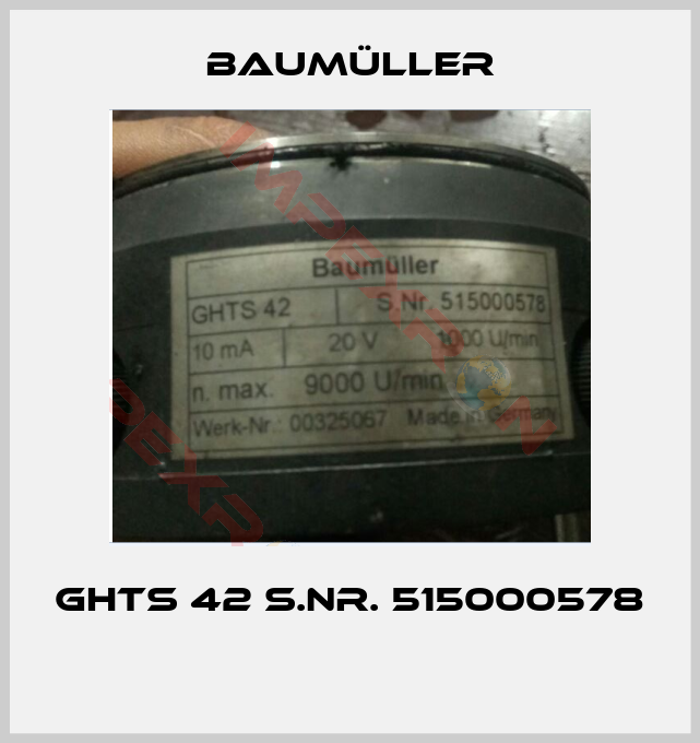 Baumüller-GHTS 42 S.Nr. 515000578 