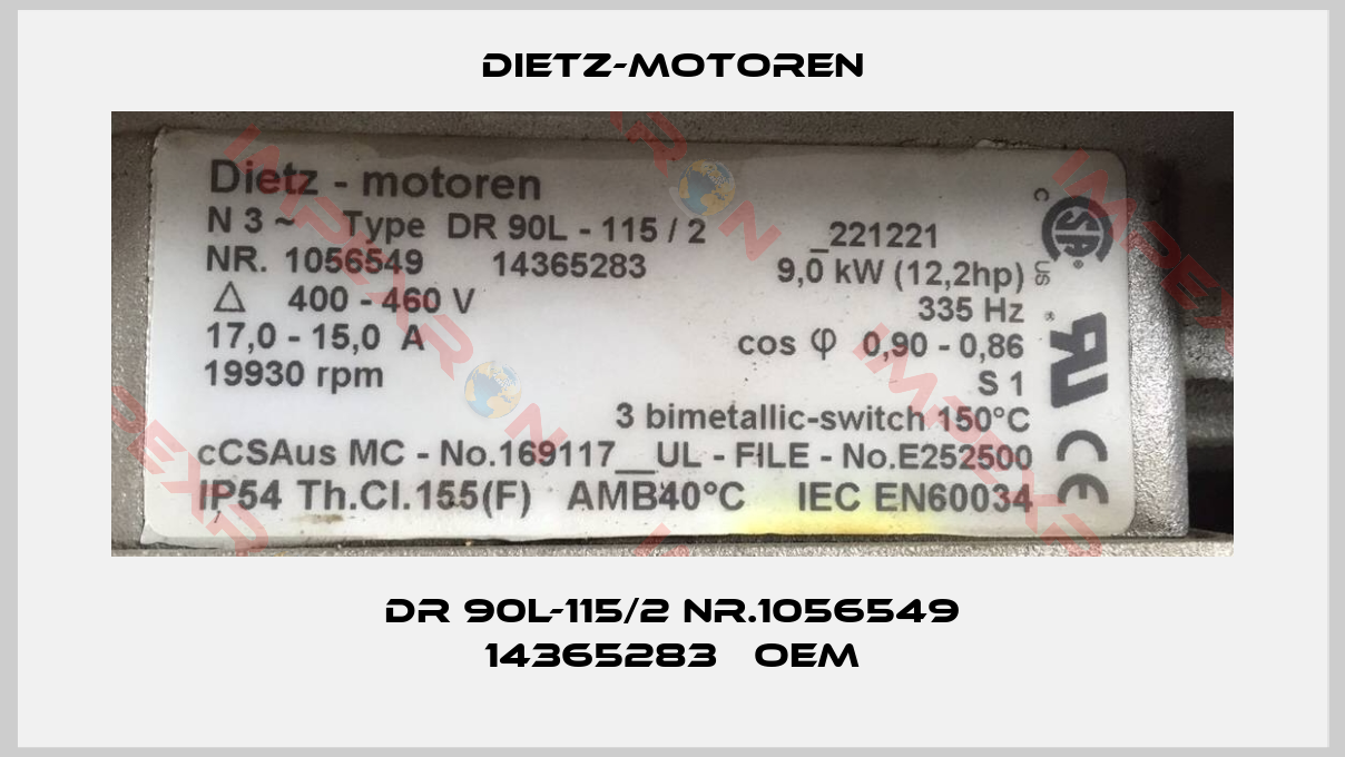Dietz-Motoren-DR 90L-115/2 NR.1056549 14365283   oem