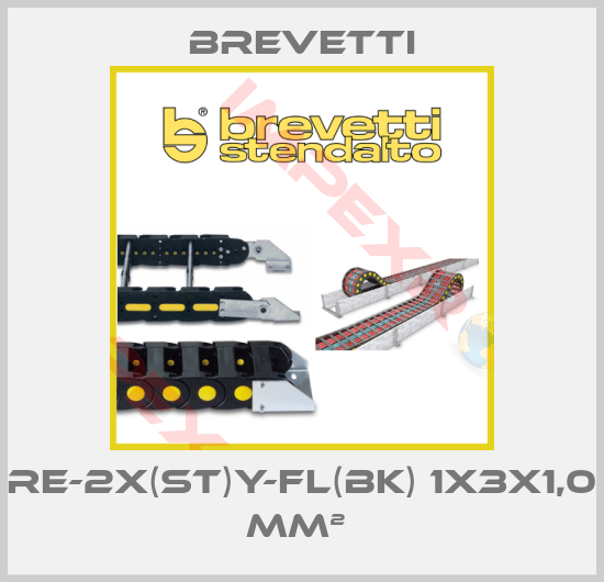 Brevetti-RE-2X(ST)Y-fl(BK) 1x3x1,0 mm² 