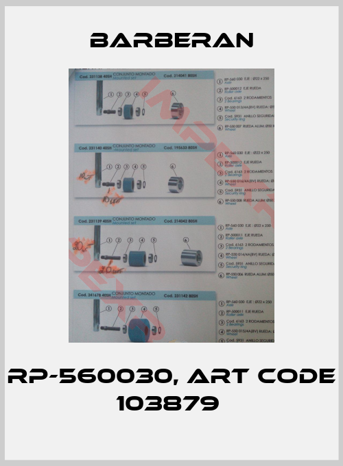 Barberan-RP-560030, Art code 103879 