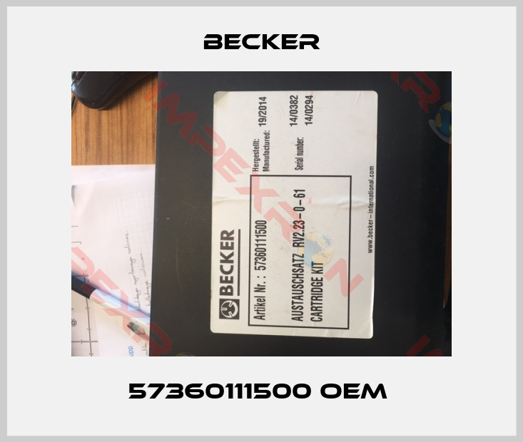 Becker-57360111500 OEM 
