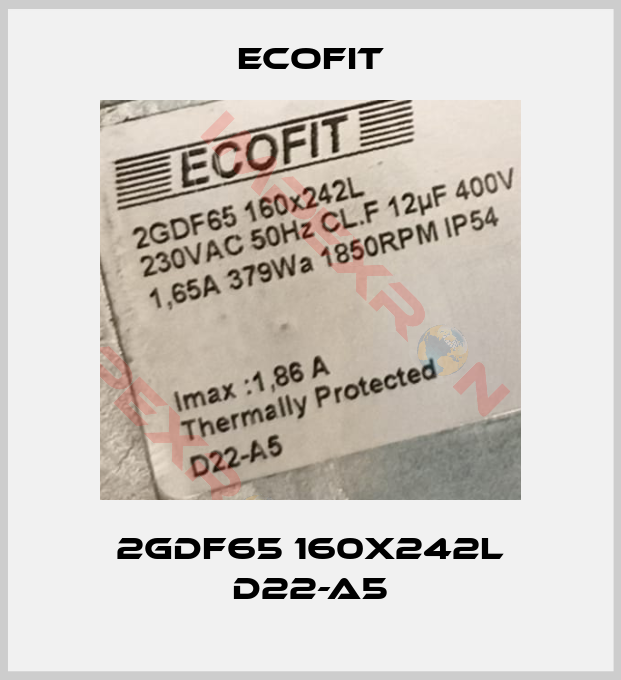 Ecofit-2GDF65 160x242L D22-A5