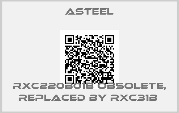 ASTEEL-RXC220B018 obsolete, replaced by RXC31B 