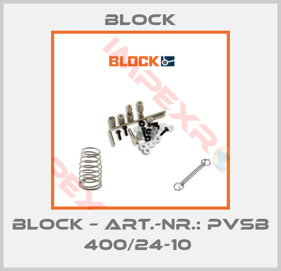 Block-BLOCK – ART.-NR.: PVSB 400/24-10 