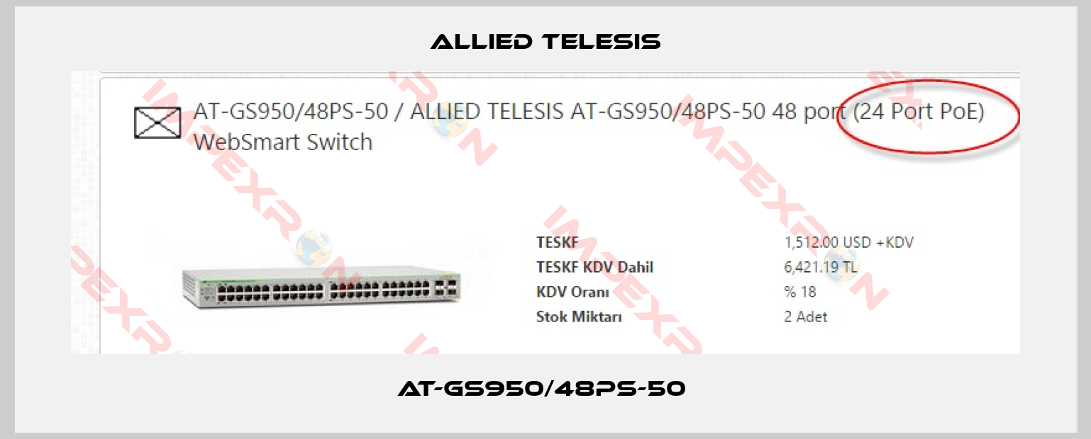 Allied Telesis-AT-GS950/48PS-50 