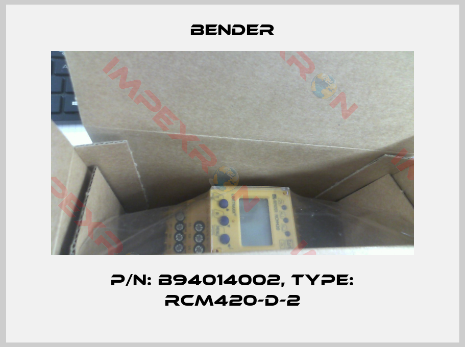 Bender-p/n: B94014002, Type: RCM420-D-2