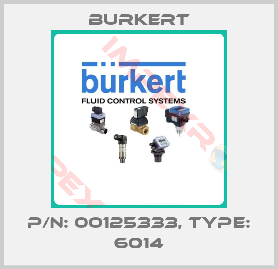 Burkert-P/N: 00125333, Type: 6014