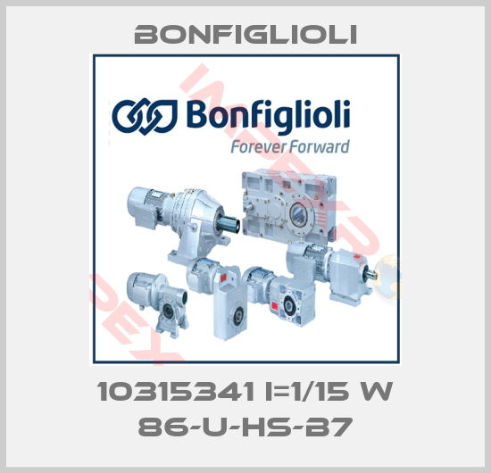 Bonfiglioli-10315341 I=1/15 W 86-U-HS-B7