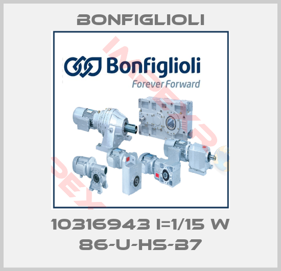 Bonfiglioli-10316943 I=1/15 W 86-U-HS-B7