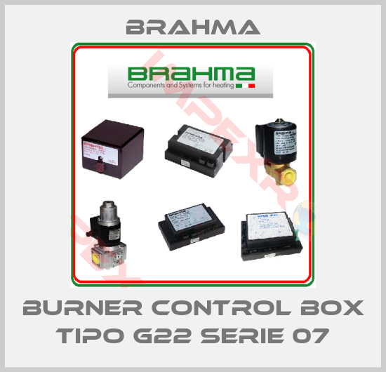 Brahma-BURNER CONTROL BOX TIPO G22 SERIE 07