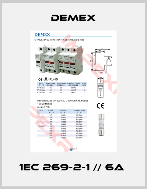 Demex-1EC 269-2-1 // 6A 