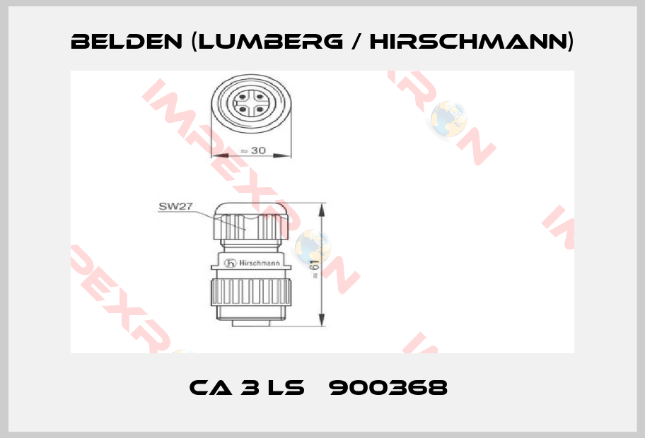 Belden (Lumberg / Hirschmann)-CA 3 LS   900368 