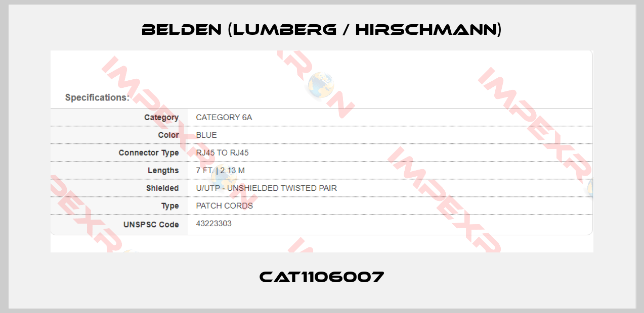 Belden (Lumberg / Hirschmann)-CAT1106007