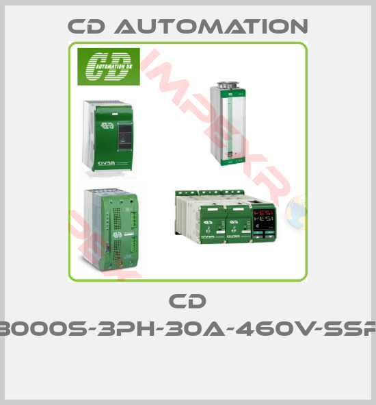 CD AUTOMATION-CD 3000S-3PH-30A-460V-SSR 