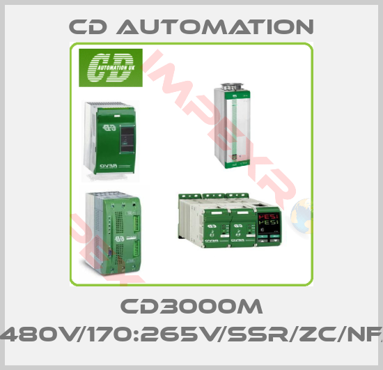 CD AUTOMATION-CD3000M 2PH/75A/380V/480V/170:265V/SSR/ZC/NF/HB/110VFAN/EM